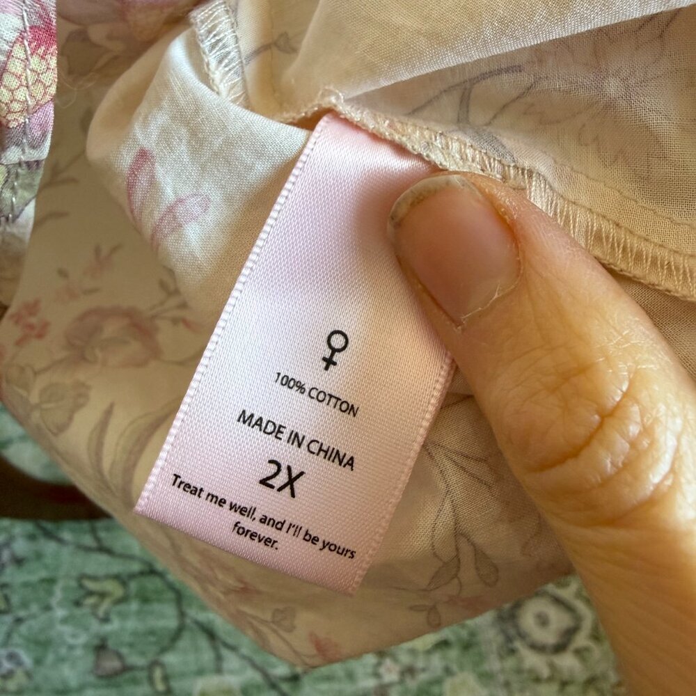 NWT Selkie The Renaissance Tea Rose Dress Size 2X - Picture 8 of 15